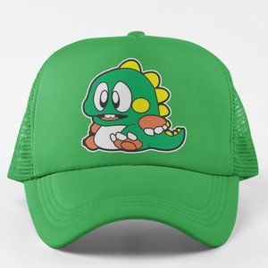 NEW Bubble Bobble Bub Dragon Foam Trucker Mesh Snapback Hat GREEN